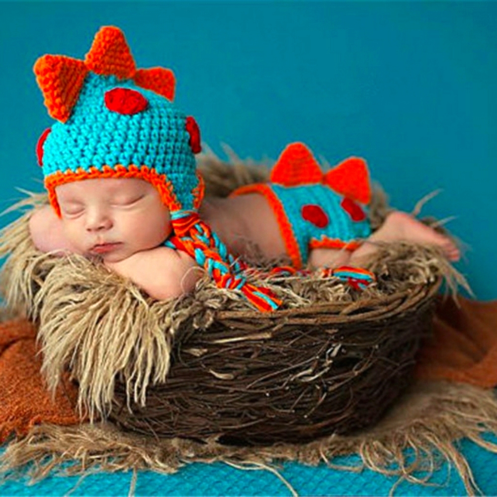Baby dino prop dress